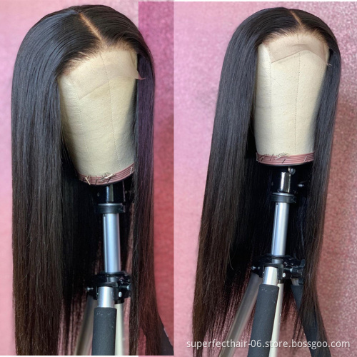 Wholesale Price 4*4 360 Lace Frontal Wigs Cheap Brazilian Virgin Hair for Black Women 13*6 13*4 Lace Frontal Human Hair Wigs